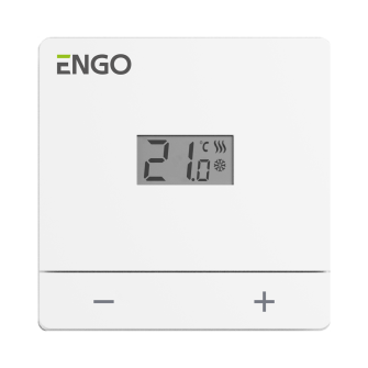 Juhtmega Termostaat, 230V, valge Engo