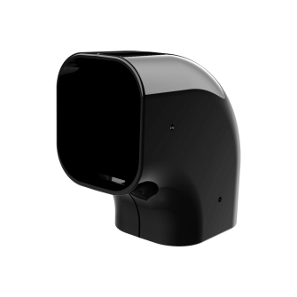Nurk vertikaalne 90⁰ EXCELLENS CP 72x64 mm karbikule must