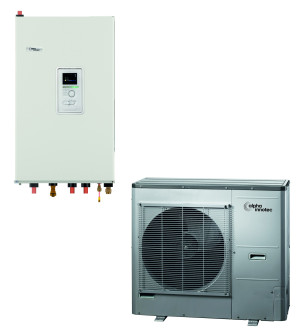 Õhk-vesi soojuspump hüdromooduliga, L8 Split + HM12 inverter 9 kW Alpha-Innotec