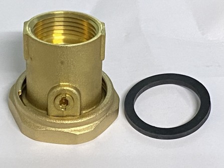 Pumbamutter kuulsulguriga 1 1/2" x 1" Regulus